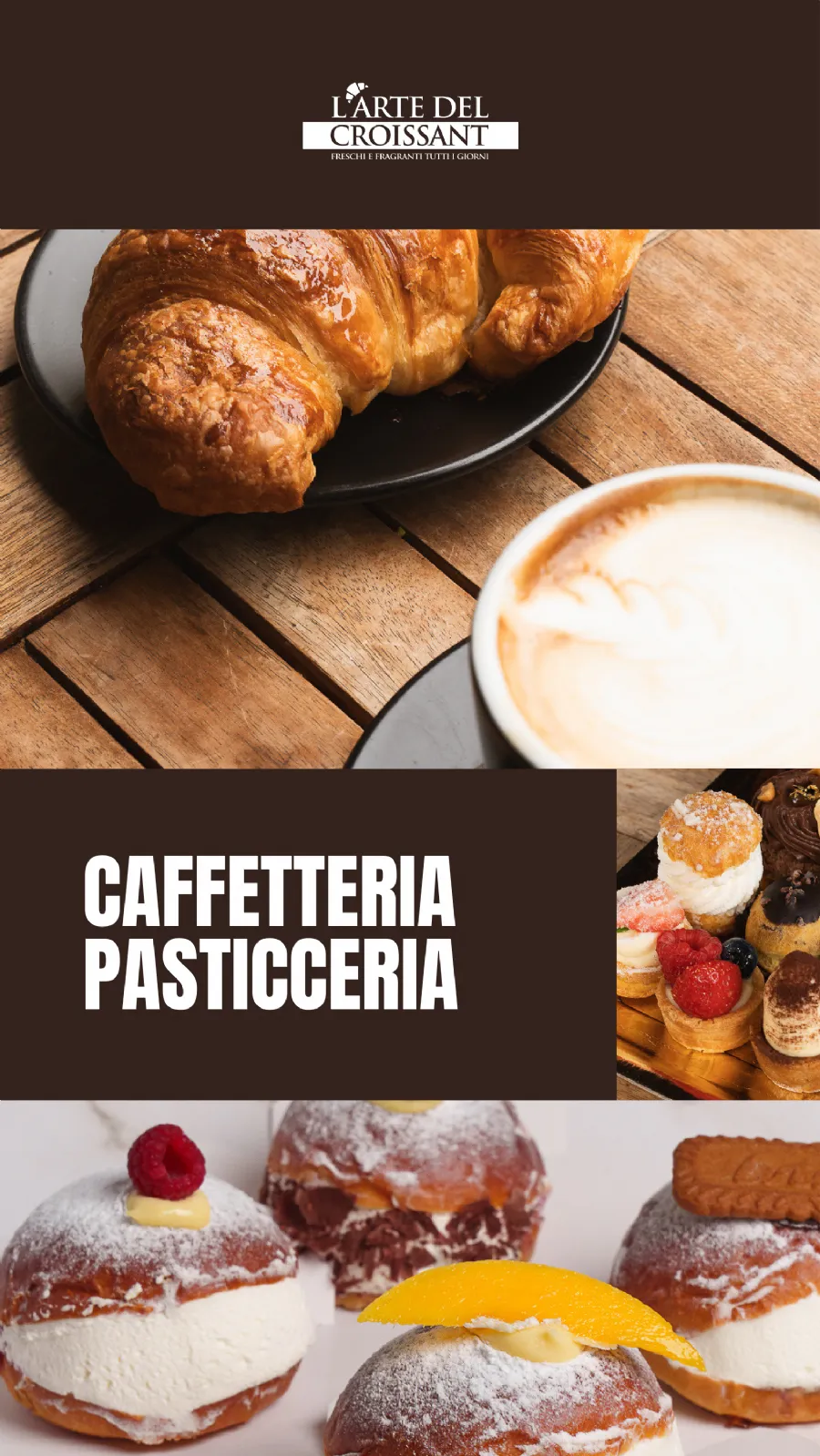 Listino online : MENU L'ARTE DEL CROISSANT ESPRESSO - BAR BISTROT